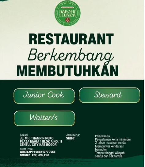 Loker Junior Cook