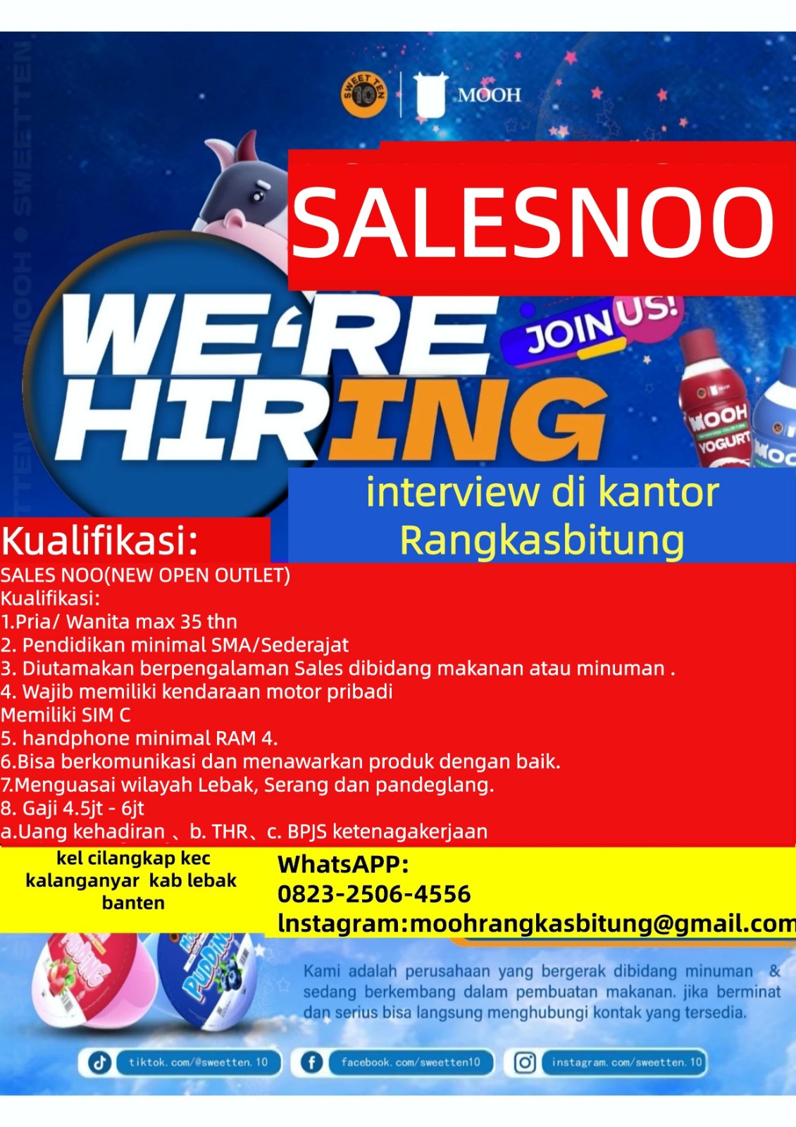 Loker SALES NOO(NEW OPEN OUTLET)