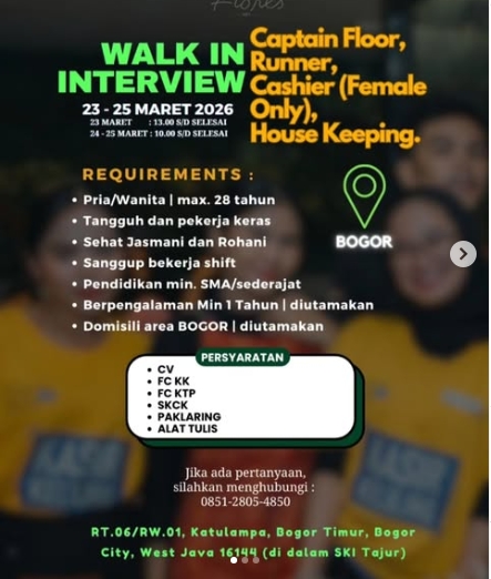 Loker Cashier