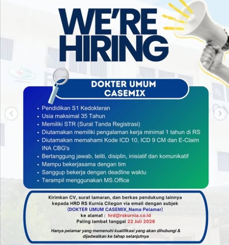 Loker Dokter Umum Casemix