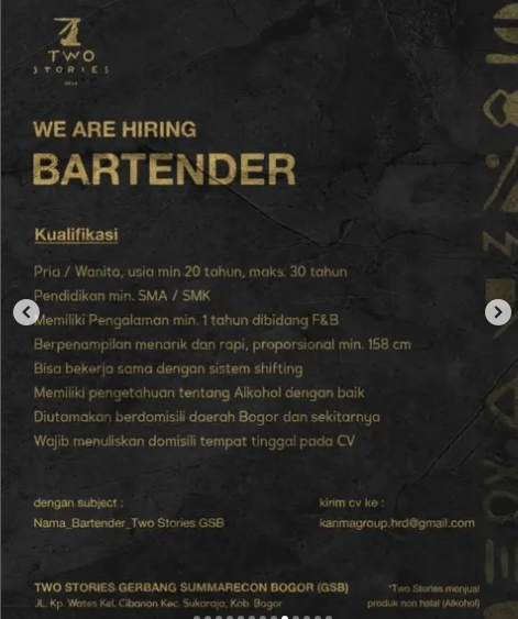 Loker Bartender