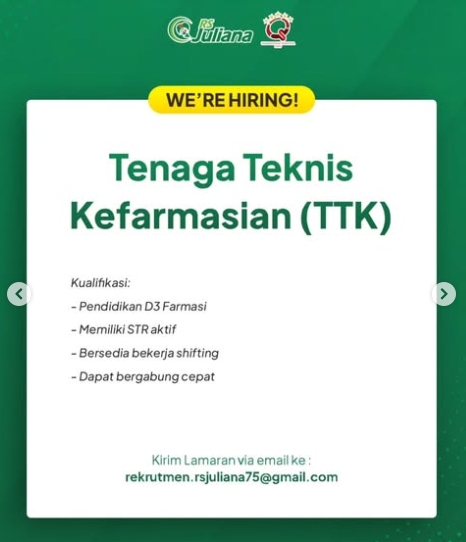 Loker Tenaga teknis kefarmasian
