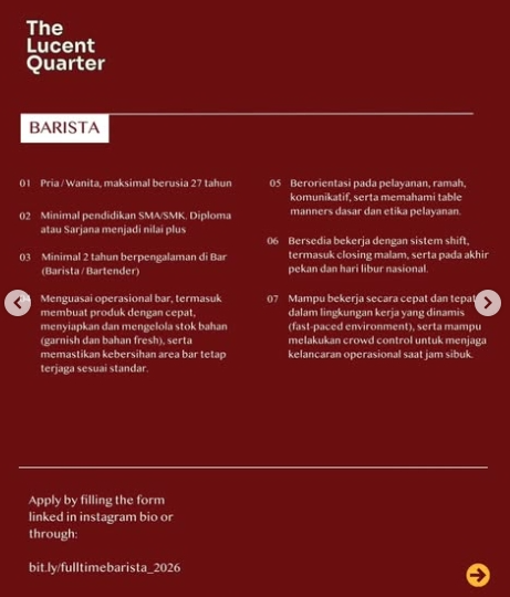 Loker Barista