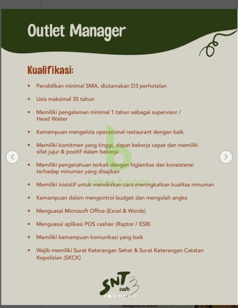 Loker OUTLET MANAGER