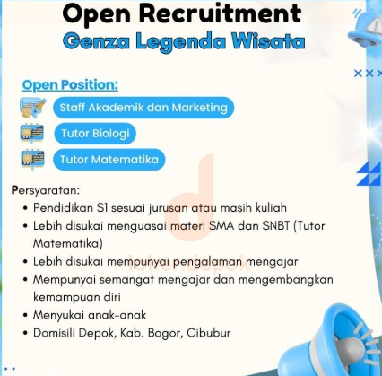 Loker Staff Akademik dan Marketing
