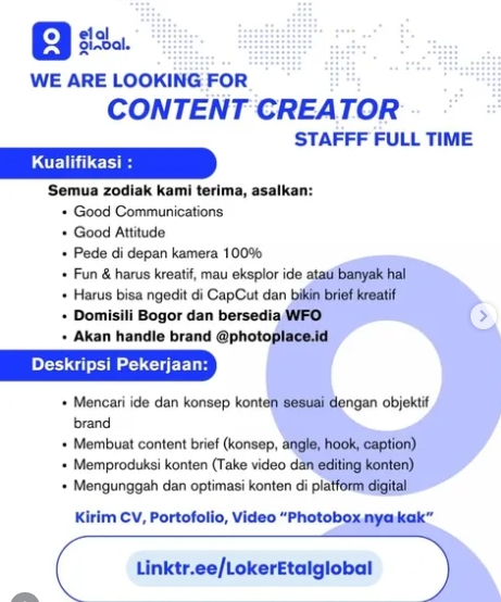 Loker Content creator