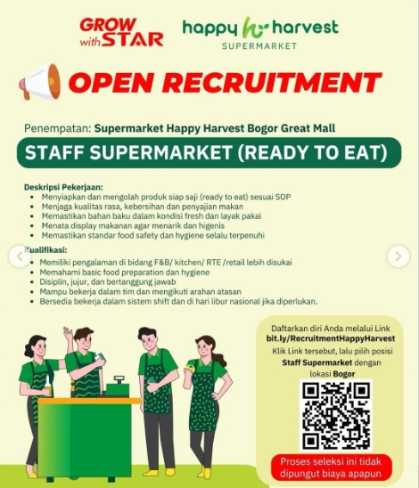 Loker Staff supermarket (ready to eat)