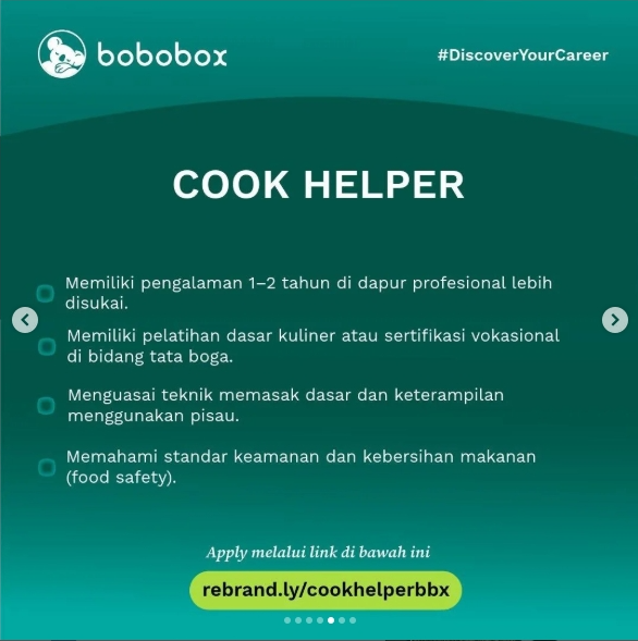 Loker Cook Helper