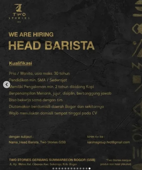 Loker Head Barista