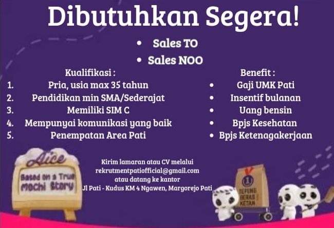 Loker Sales TO | Sales NOO