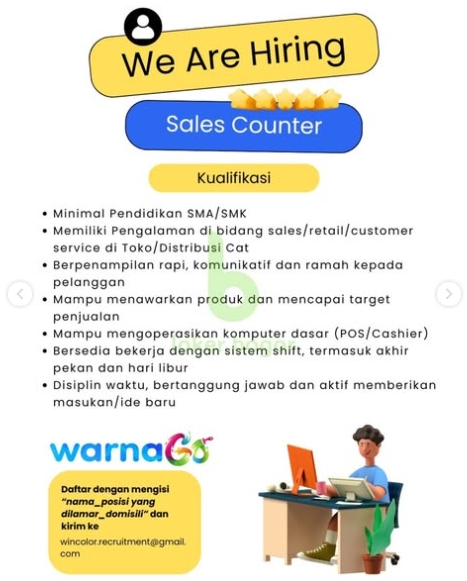 Loker Sales counter